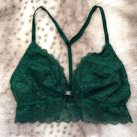 emerald green bralette
